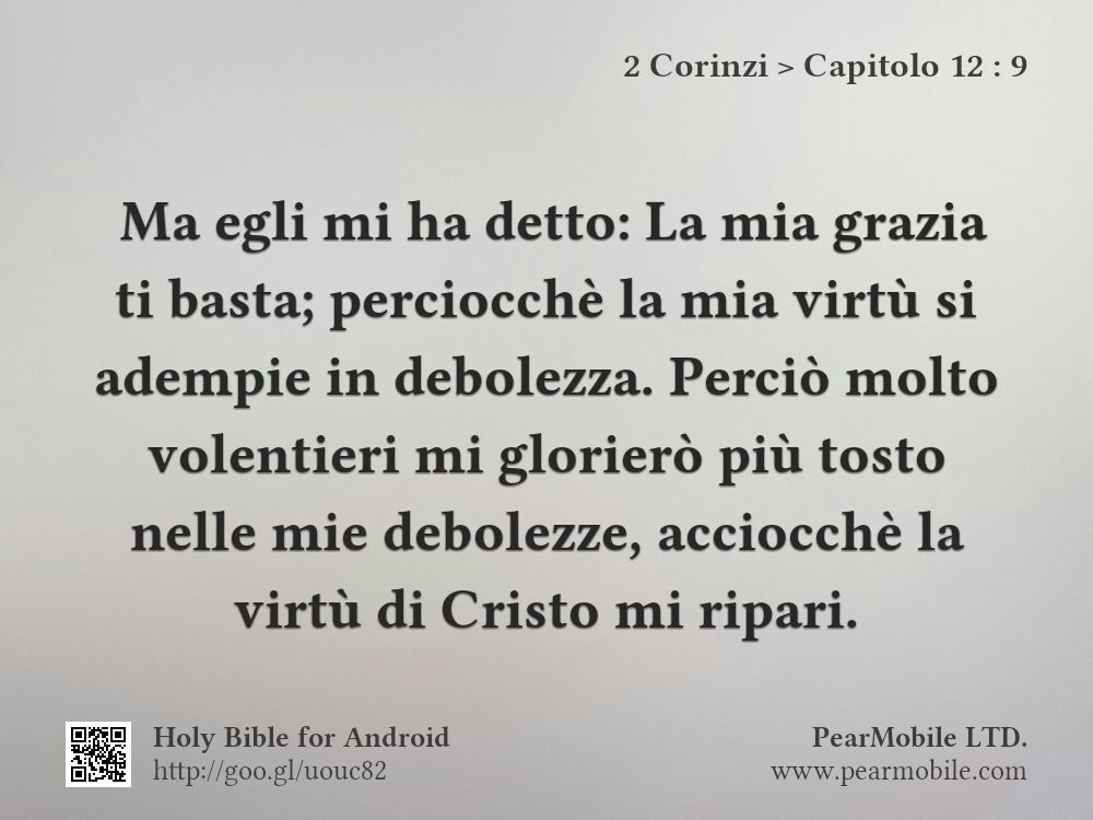 2 Corinzi, Capitolo 12:9